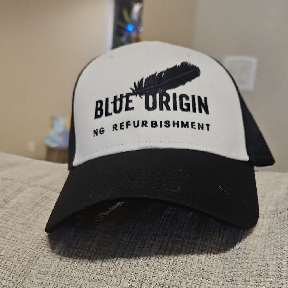 Blue Origin Black and White Cap